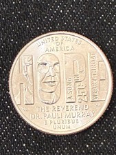 2024 Dr. Pauli Murray 25 cents ERoRR “In Cod We Trust”