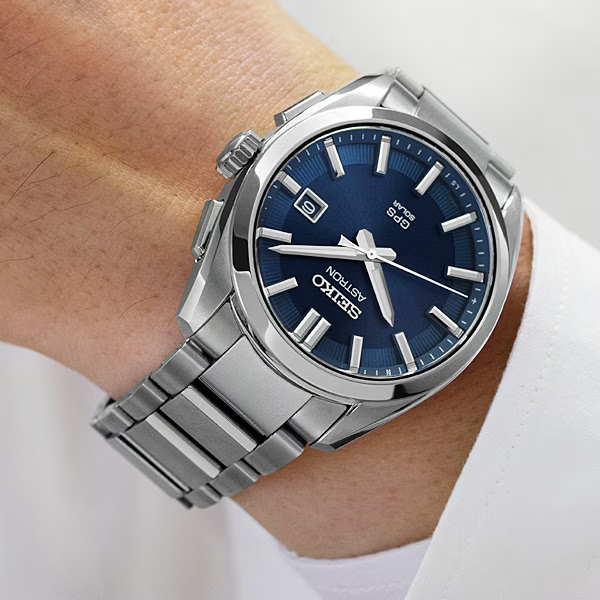 SEIKO ASTRON GPS Solar ダークブルー SEIKO ASTRON GPS Solar Titanium Dark Blue Men's Watch New in Box