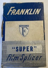 Vintage Franklin Stainless Steel Splicer for 8mm and 16mm film Wood Platform
