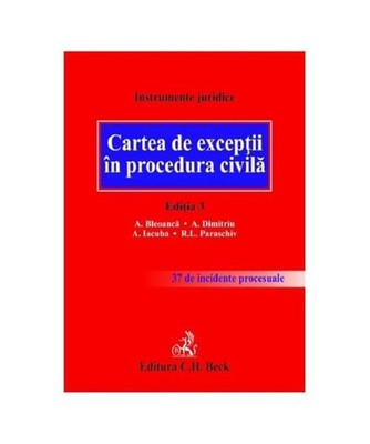 Cartea De Exceptii In Procedura Civila, Ramona Lorena Paraschiv