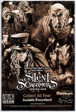 Print Ad 2000 Aztech Toyz Silent Screamers Art Asylum Original Promo Poster Art