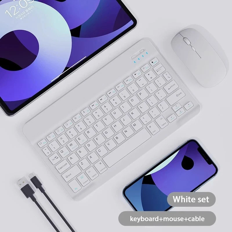 10 inch Magnetic Tablet Keyboard for ipad Bluetooth Rechargeable Keyboards - Image 3 of 4