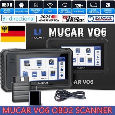 MUCAR VO6 Profi AUTOVIN OBD2 Diagnosegerät KFZ Scanner Alle System Codeleser DE