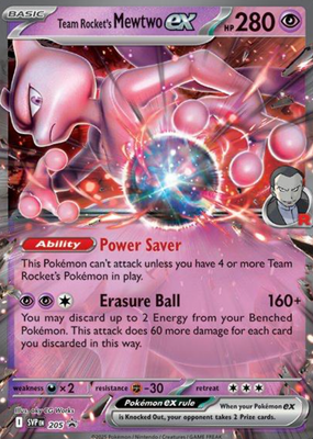 1X NM Team Rocket's Mewtwo EX - SVP205 - Ultra Rare Promo