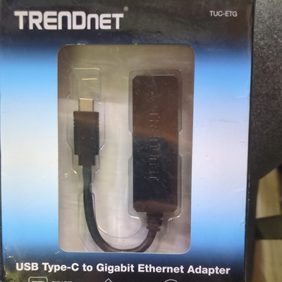 TRENDnet TUC-ETG USB-C Type-C to Gigabit Ethernet Adapter - NEW