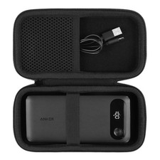 khanka Travel Case for Anker 20000mAh Portable Charger Power Bank,Black black