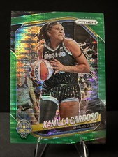 2025 Panini Prizm WNBA Kamilla Cardoso Green Pulsar SSP /25 Chicago Sky #89