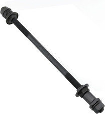 9.45 Inch Bike Hub Axle Kit, 3/8 Inch 26 Tpi Multi-Speed Rear