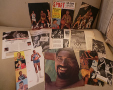 Wilt Chamberlain NBA Basketball Clippings Articles some 1960s; Sport Mag VG
