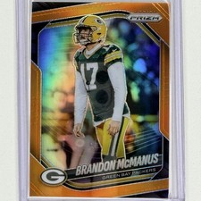 Brandon McManus 2025 Panini Prizm ORANGE /249 Green Bay Packers #290