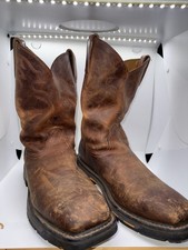 Ariat Groundbreaker Men's Wide Square Toe Work Boot, Brown 11D