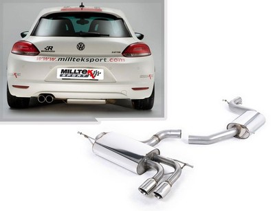 Milltek Sportauspuffanlage VW Scirocco 3, Bj. 2008-2016 2x80mm rund