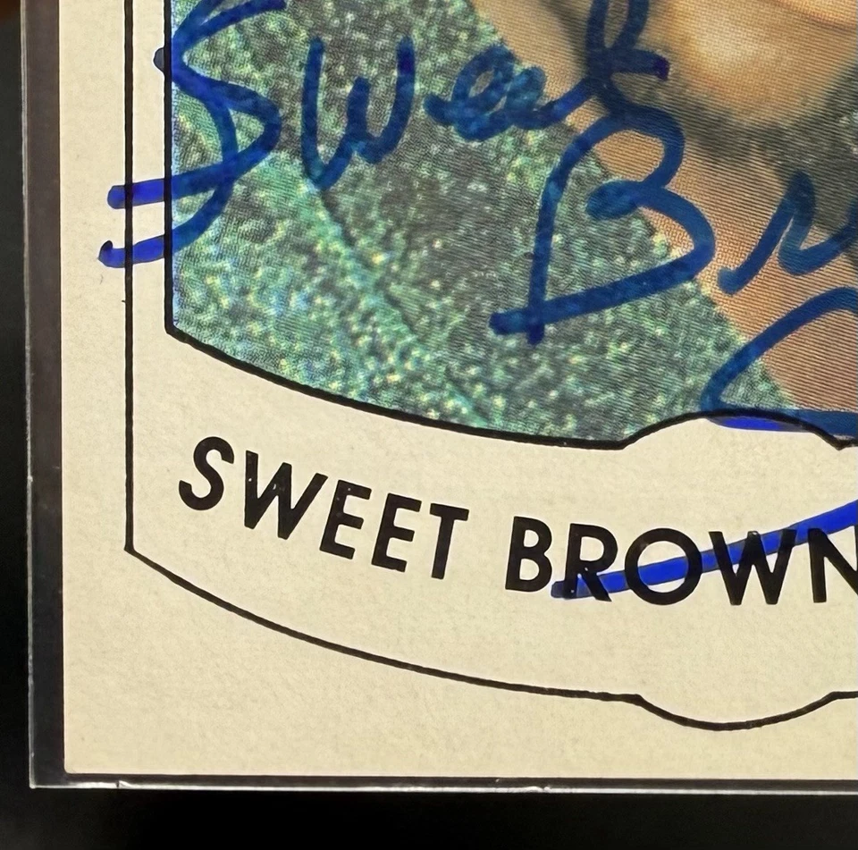 1982 Wrestling All Stars B Sweet Brown Sugar Autograph Rookie Card JSA Cert. RC - Image 4 of 4