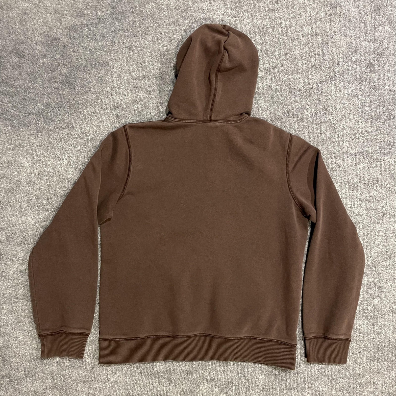 Nike Athletic Dept Hoodie Womens Medium Brown Pullover Fleece Swoosh 341572-207 thumbnail 2