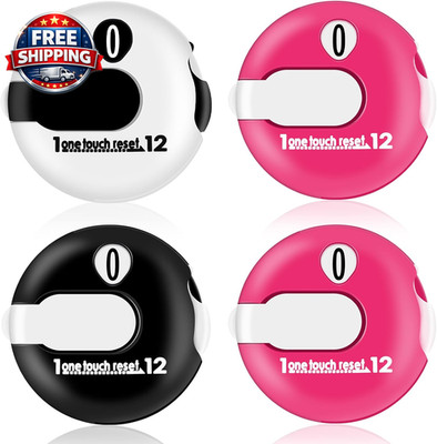 4 Pcs Golf Score Counter 1.2 Inch Touch Reset Golf Stroke Counter Clicker with C