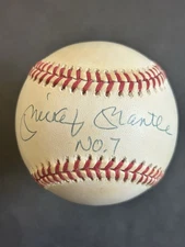 Mickey Mantle 1993 Upper Deck MLB Auto Autograph + #7 UDT 15686