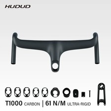Road Cycling Carbon Fiber Integrated Drop Bar Internal Routed with Washers