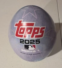 Topps 2025 Easter Egg Tin Empty Blue *TIN ONLY*