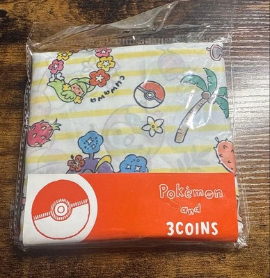 Pokemon Eco Bag 3 Coins Reusable Tote Beige Used