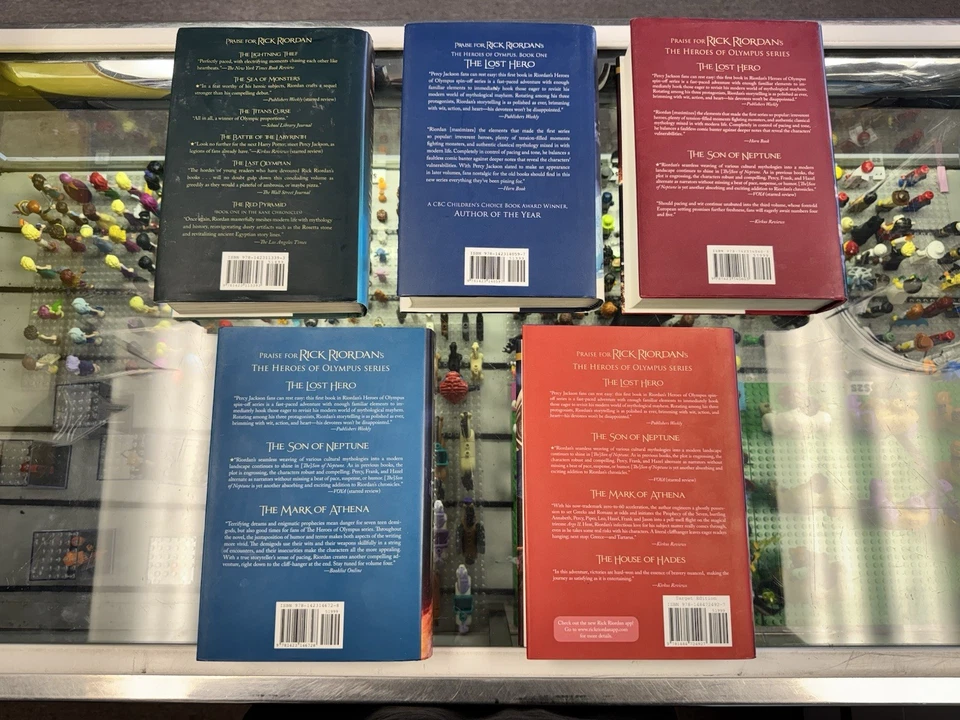 The Heroes of Olympus Rick Riordan Complete Series Book Set 1-5 Hardcover 1st ED - Image 2 of 4