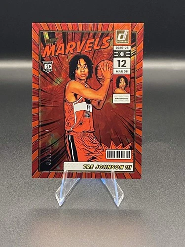 2025 Donruss Optic Tre Johnson III Fireworks (RAW)