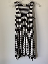 Vintage Jean Paul Gaultier for Target 2010 Draped Navy Striped Swing Dress Small