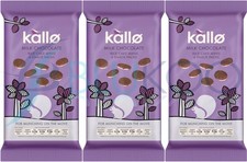 Kallo Mini Pasteles de Arroz Choco con Leche - 4x21g cada uno (Pack de 3)