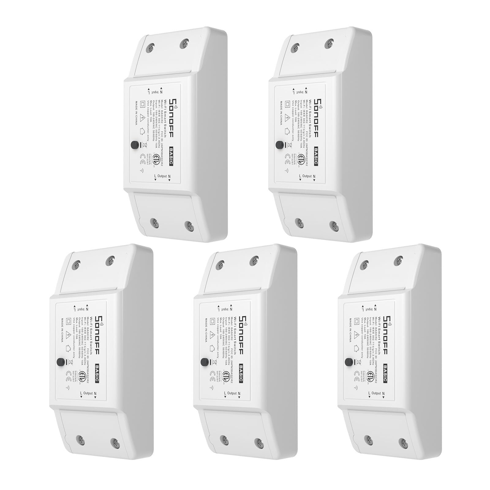 Sonoff 5Pcs Smart Home WiFi Wireless Switch Module For Apple Android APP Control