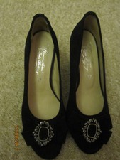 TV HSE24 Lola Paltinger Hse24 Leder Wildleder Pumps "neu" 37  uNP99€