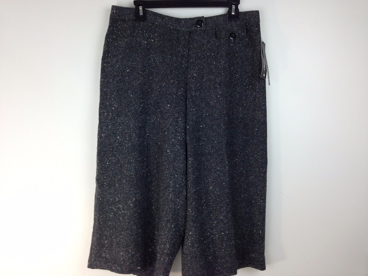 Pantology Capris Pants NEW Women's Size 14 Gray W34