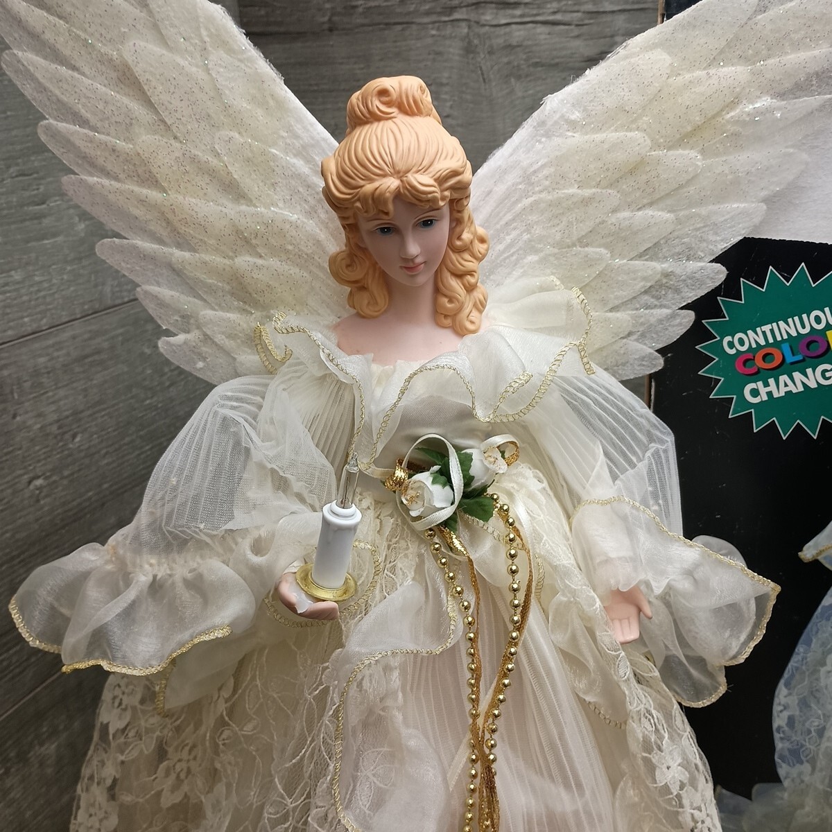 Fiber Optic Angel Christmas Tree Or Table Topper 18 In By Holiday