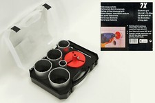 ★ ★ ★ HARTMETALL-BOHRKRONEN SET N FLIESENLOCHSCHNEIDER  7 TLG BOHRER WARE