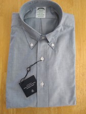 NWOT Brooks Brothers Green Supima Cotton Button Down 14.5-32 Milano MSRP 140