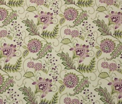 BETTER HOME & GARDEN  CHAMBERLAIN HEATHER D3013 FLORAL VINE FABRIC BY YARD 54''W