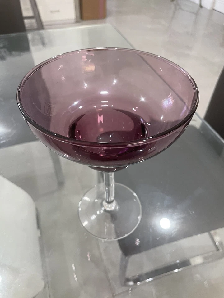 Juego de 4 vasos de amatista margarita, 14 oz, 7 3/4 pulgadas de alto, 5 1/2 pulgadas de ancho Foto 3 de 4