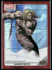 2023 Upper Deck Marvel Platinum Red Prism /199 #189 - Sabretooth