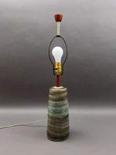 Jane Gordon Martz Signed Marshall Studios Vintage MCM Ceramic Pottery Table Lamp