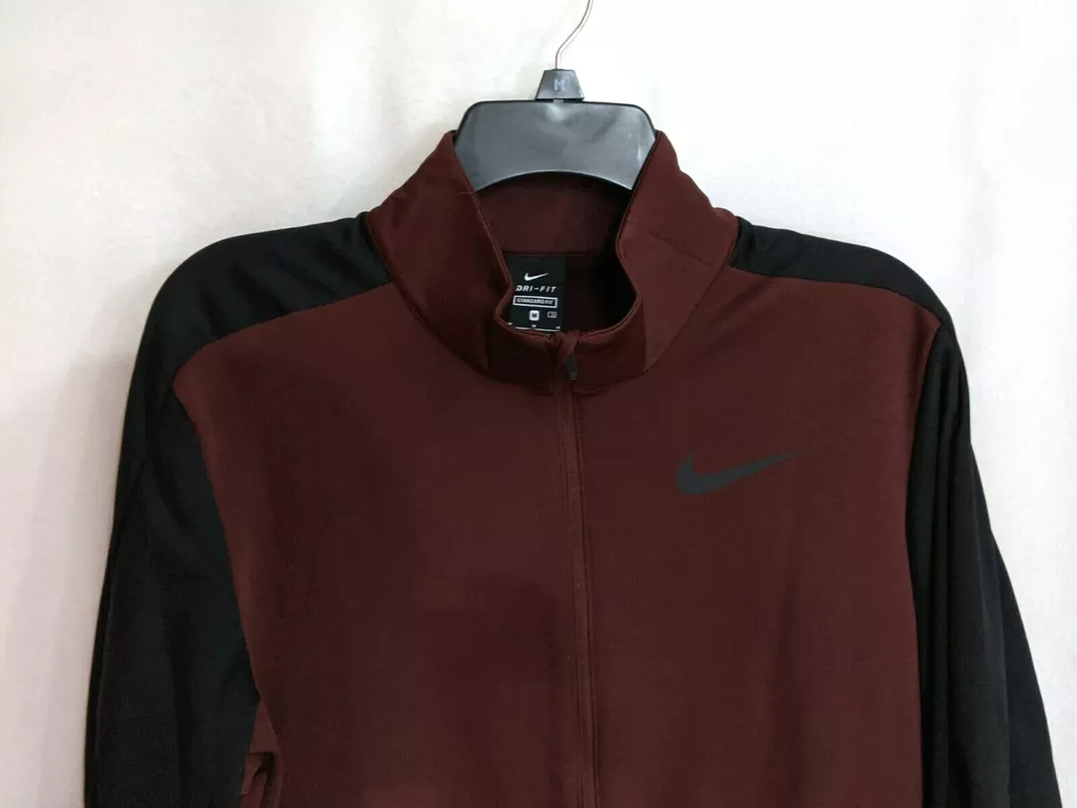 Nike Men s Epic Knit Maroon Black Training Jacket CU4947 324
