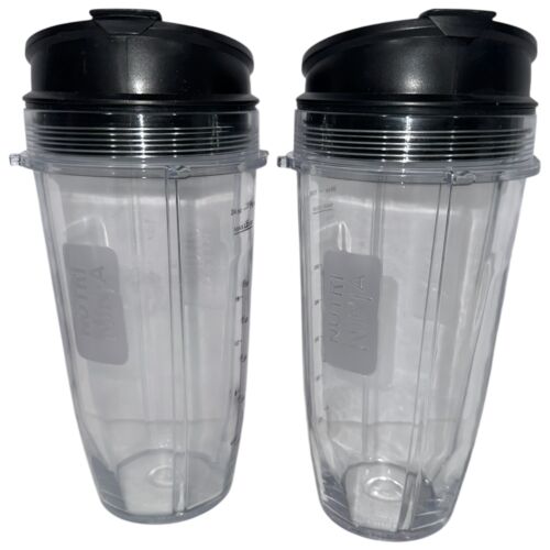 2 - Ninja Mixer Becher Einzelportion Tritan Flasche Kunststoff 24 Unzen Spülmaschinenfest