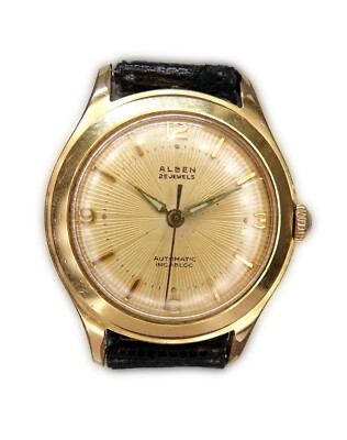 Vintage Gents ALBEN Automatic 25 Jewel Incabloc Swiss Watch | eBay UK