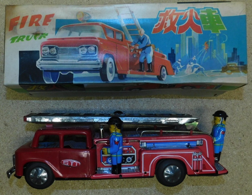 Camion de pompier à friction - LIAM ACCESS - Rouge - Pour enfant de 3