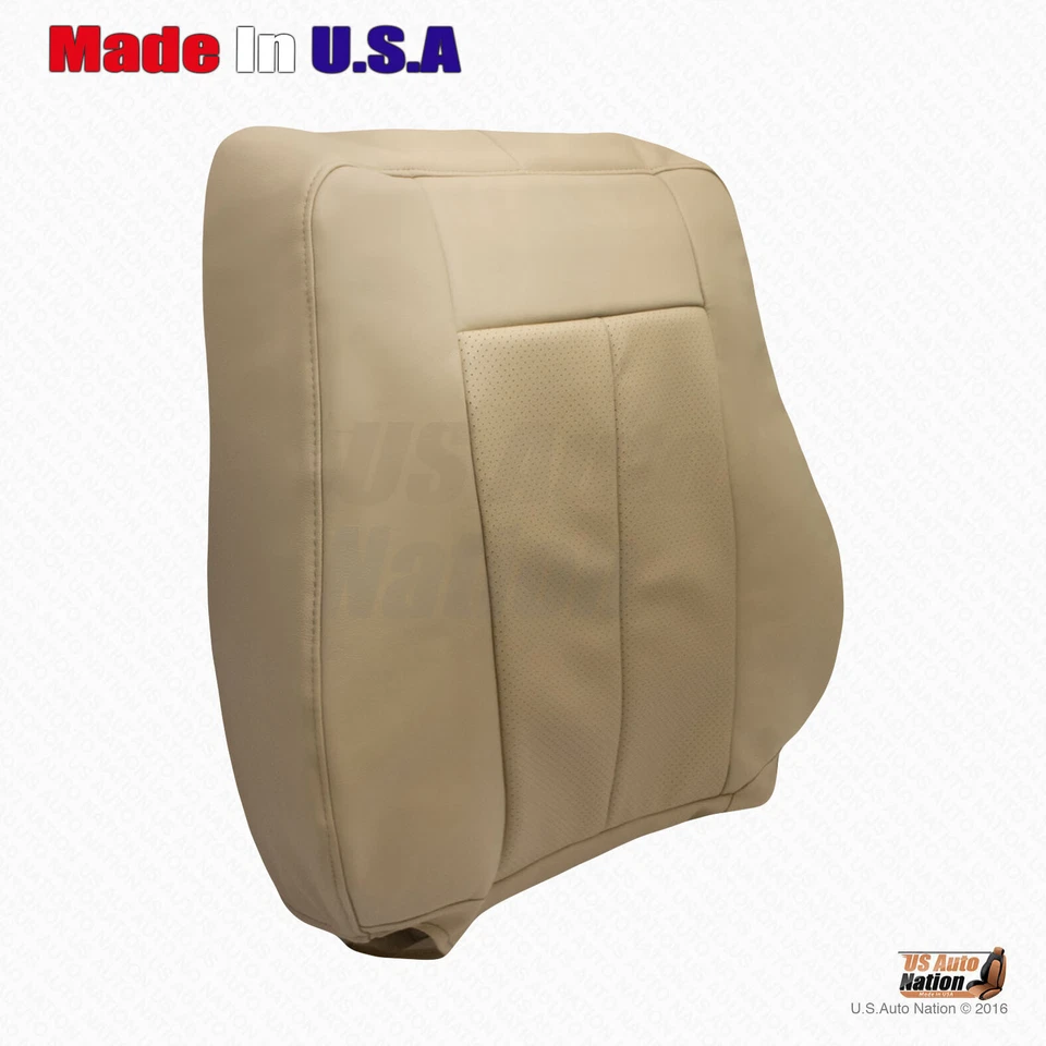 2015 - 2017 Ford Expedition Driver & Passenger Tops Perforated Leather Cover Tan - Image 3 of 4