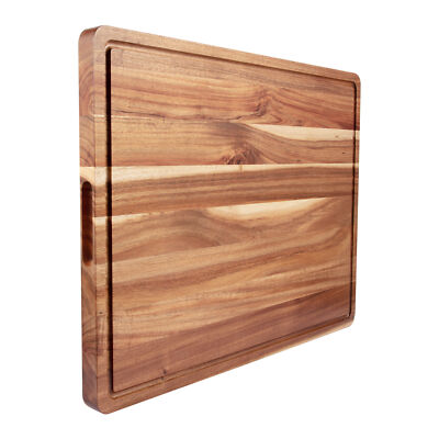 24 x 18 Inch Extra Large Wood Cutting Board Reversible Wooden Kitchen Block USA 