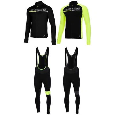AIRTRACKS Winter Radtrikot Set Pro Team: Thermo Fahrradtrikot + Thermo Radhose