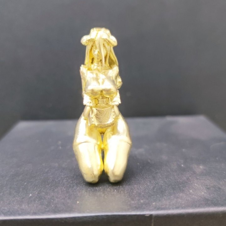 Traje de baño de cobre puro doctorado de latón arrodillado estatua arte corporal Hand-Me-Downs