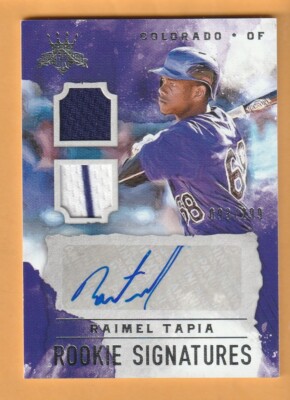 Raimel Tapia AUTO 2017 Diamond Kings DK Rookie Signature Materials /299
