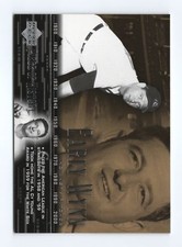 Early Wynn 10 2002 Upper Deck Piece of History Cleveland Indians Card