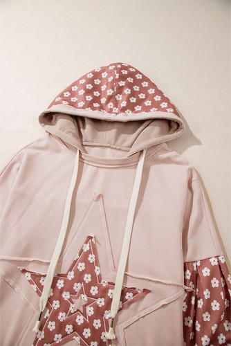 Floral star patchwork hoodie - Picture 4 of 25