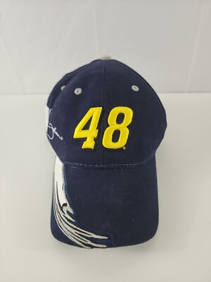 #ad Vintage Lowes Racing Team #48 Jimmie Johnson Hat Cap Adjustable NASCAR $18.99