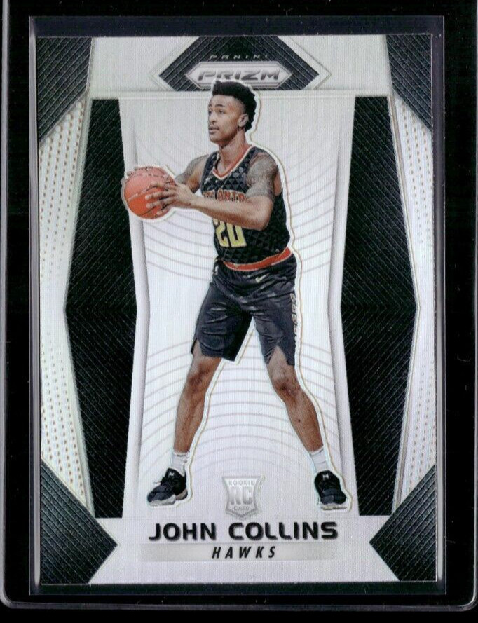 2017-18 Panini Prizm #109 John Collins Silver Rookie RC Hawks